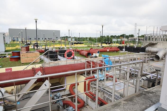 永康再生水廠二期1.55萬噸供水提前達標。圖/台南市政府提供