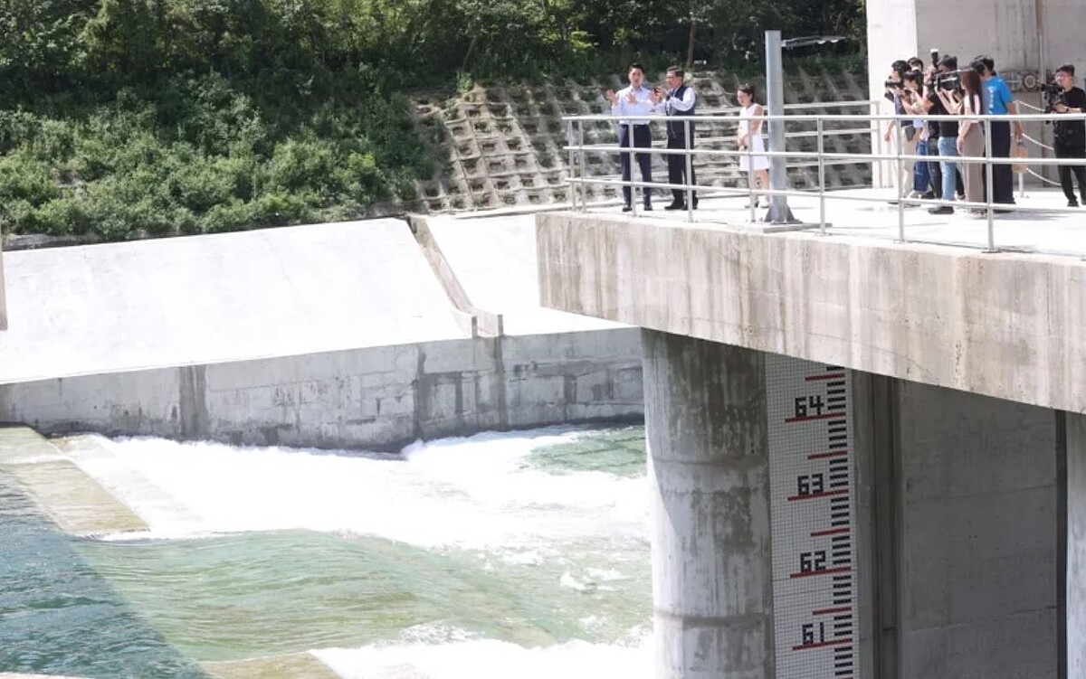 台北市長蔣萬安先前前往翡翠水庫視察。記者黃義書/攝影