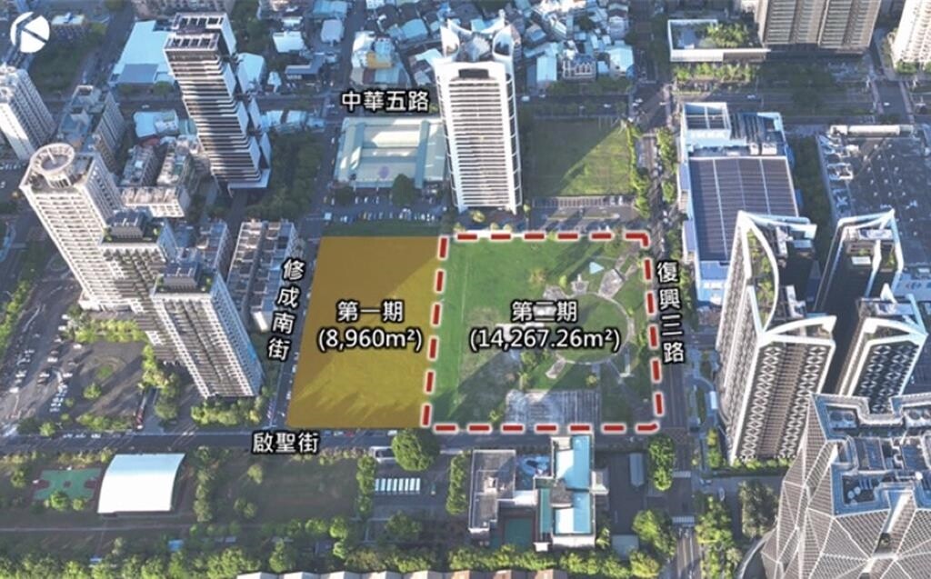 高雄亞灣智慧公宅二期公辦都更基地位置圖。圖／高雄都發局提供