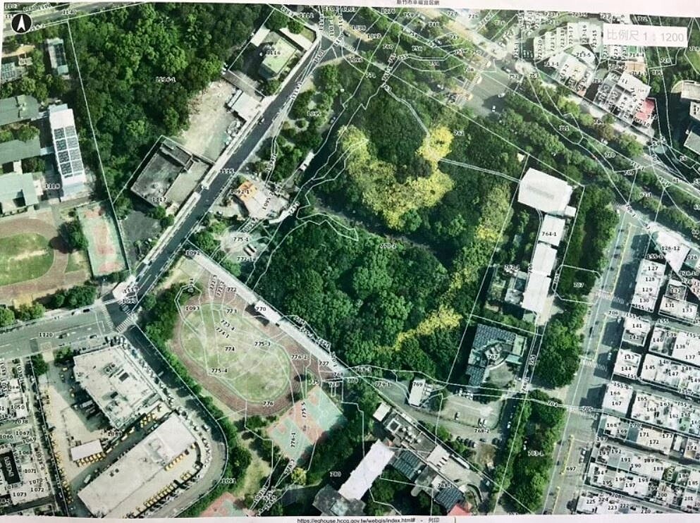 國防部軍備手握大批高價值空置營地。圖為示意，為軍備局新竹建功高中旁2.4公頃閒置用地。圖／立委邱顯智提供
