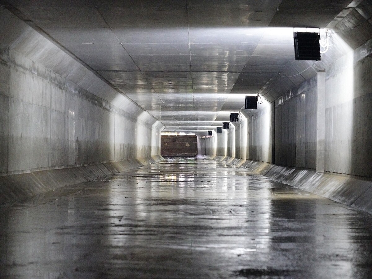 疏洪箱涵完工後可增加每秒40噸通洪量提升防洪安全。圖/水利局提供