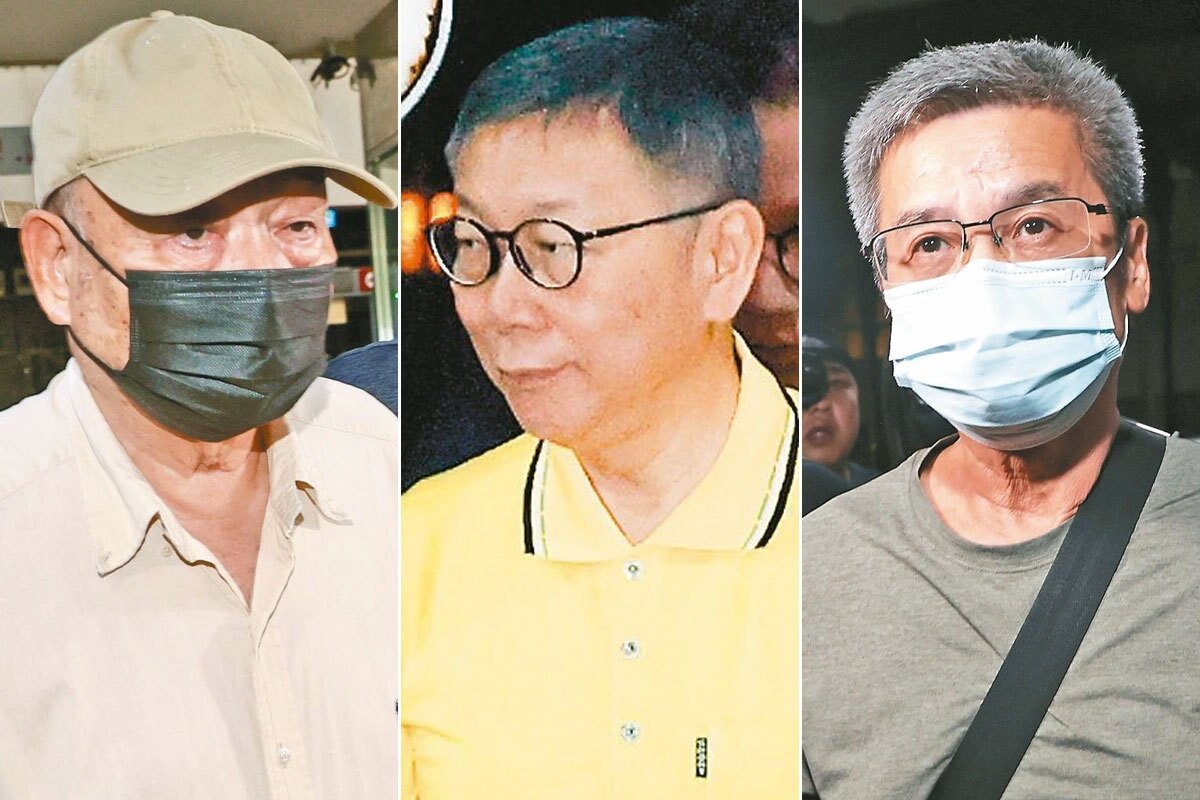 北檢偵查京華城案，台北地院前天深夜裁定民眾黨主席柯文哲（中圖）「大帳房」李文宗（右圖）、北市府兵役局前局長朱亞虎（左圖）羈押禁見。能否勾稽到柯文哲也知情全貌？攸關全案拼圖，檢方正與時間賽跑。 本報資料照片 