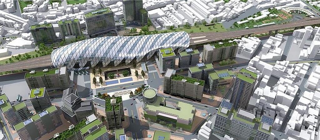 彰化市鐵路高架化工程案模擬圖。圖/彰化縣政府交通處提供