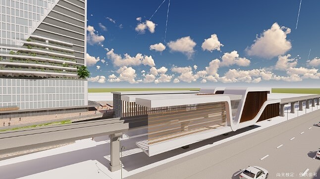 捷運汐東線SB11車站模擬圖。圖/新北市政府提供