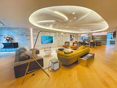 
陶朱隱園開賣，低樓層每坪開價約300萬元，一戶總價9億元起跳，奢華實品屋也首度曝光。圖∕蔡惠芳
