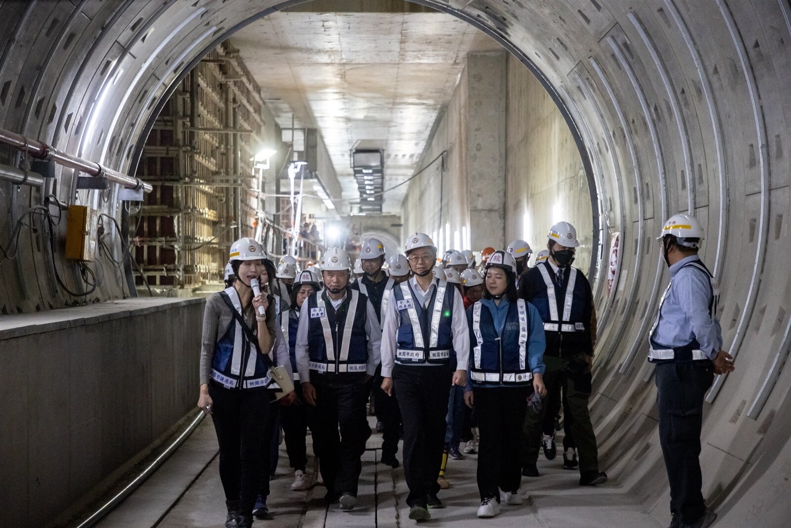 桃捷綠線G11原不在明年通車範圍,市長張善政表示趕工拚拚看。記者季相儒/攝影