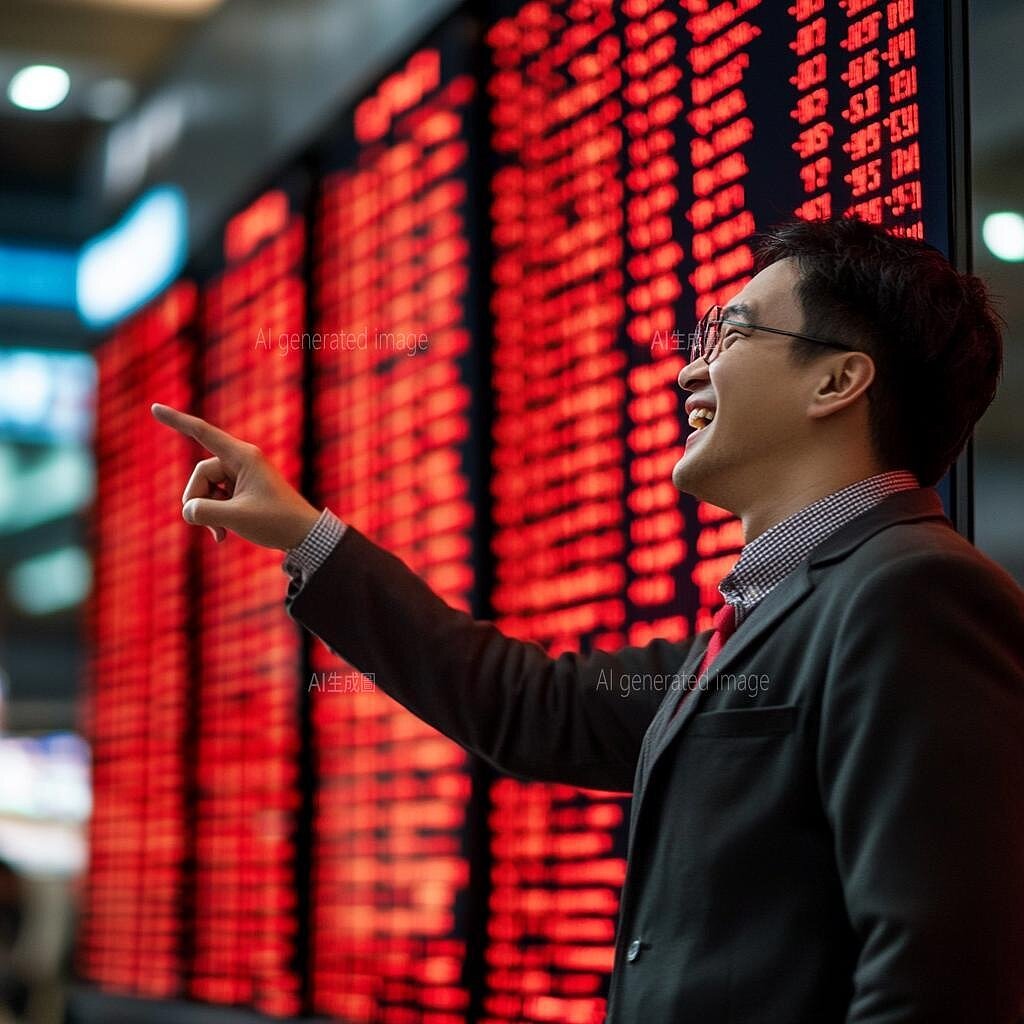 台股漲示意圖。 圖/AI生成