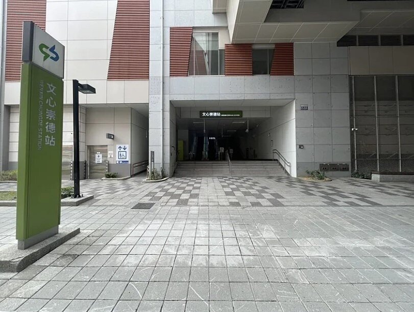 「文心崇德站」為台中綠線旅運量排名第三高站點。圖/業者提供