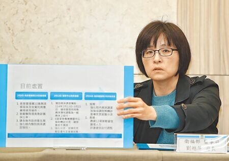 衛福部醫事司長劉越萍強調,該案是今年2月中旬發生,過程中醫院都有積極處理,並無延誤。(王英豪攝)