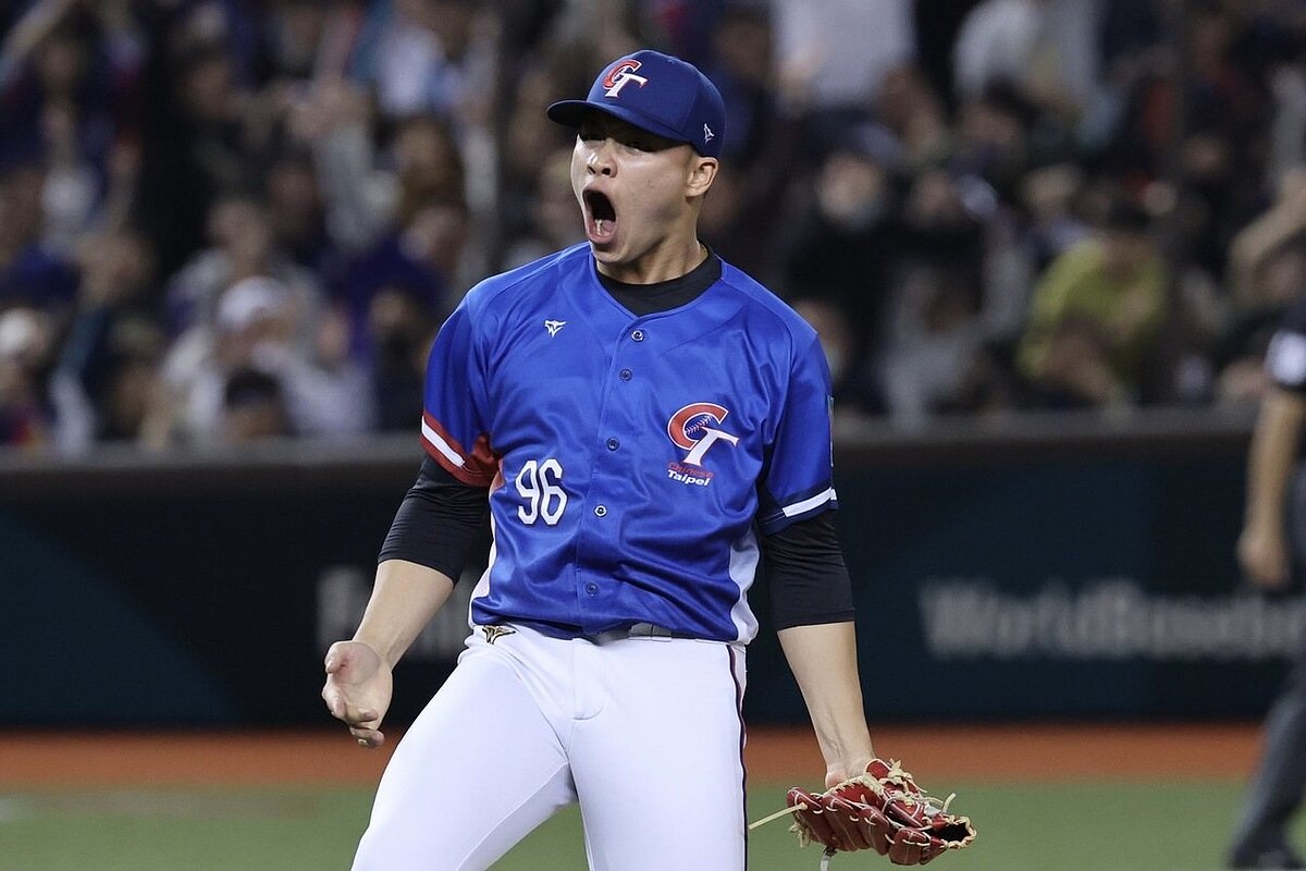 7局下「台灣至寶」孫易磊連飆2K化解滿壘危機。記者許正宏/攝影