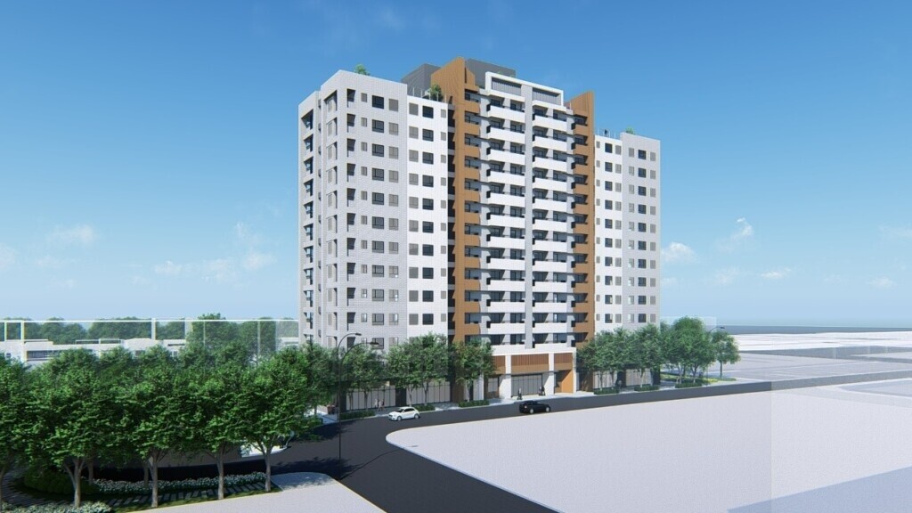 『榮泉安居』為中央在台中市烏日區首座興建社會住宅。圖／國土署提供