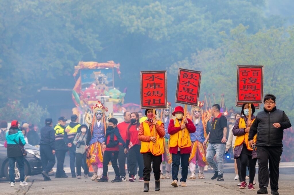 石門水庫年度盛事「媽祖遊湖遶境祈福活動」。圖:北水分署提供
