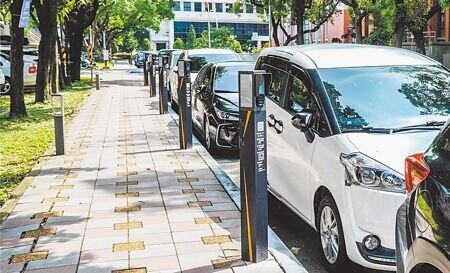 北市府2023年10月推動智慧停車系統,截至2025年1月底有1068格裝設智慧停車柱,但光是2024年就開錯1萬7826張停車單。(本報資料照片)