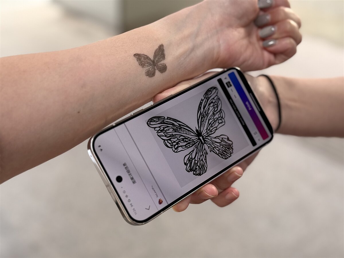 紋身示意圖。記者黃筱晴/攝影