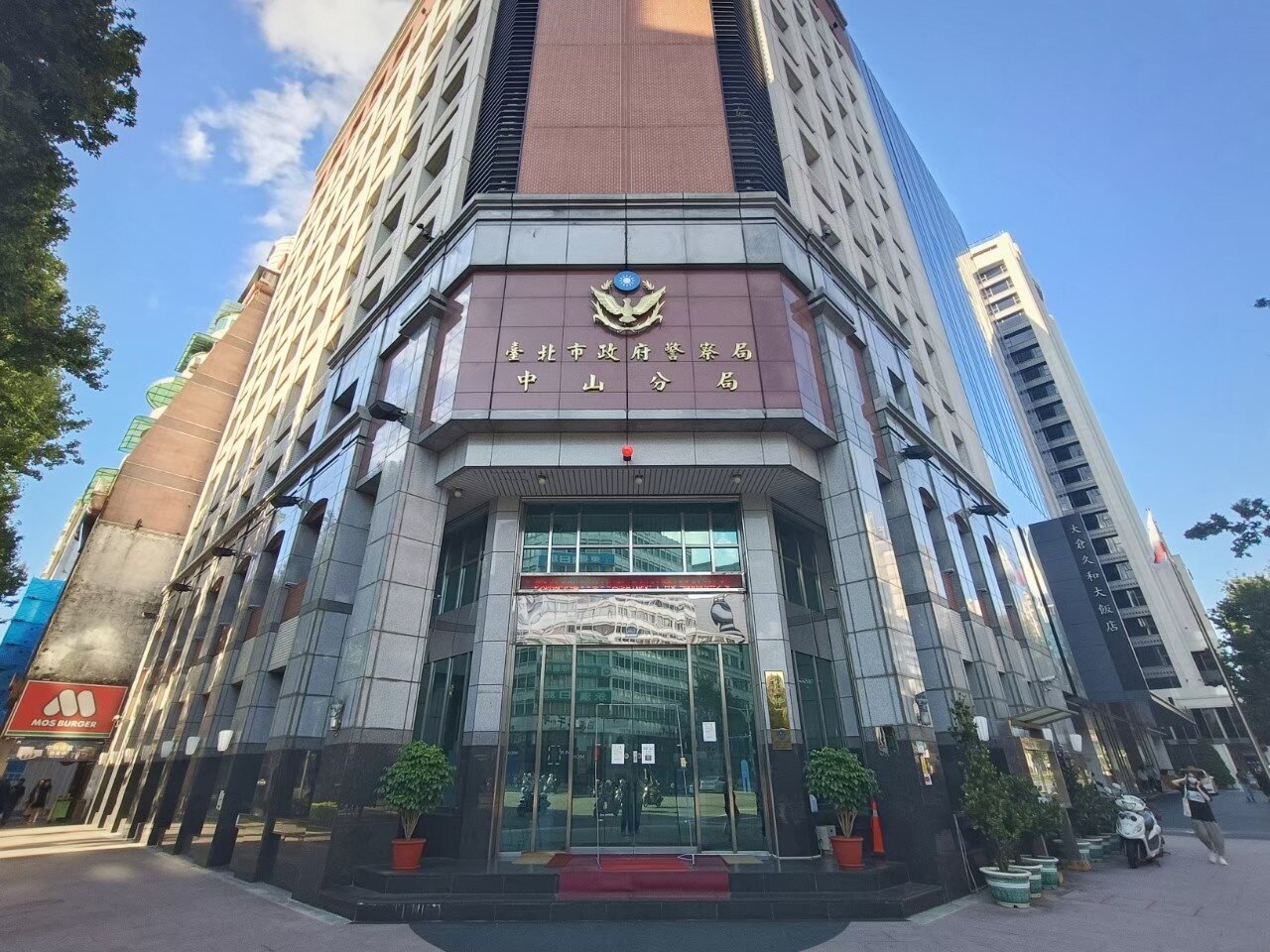 台北市警中山分局外觀照。圖/聯合報系資料照