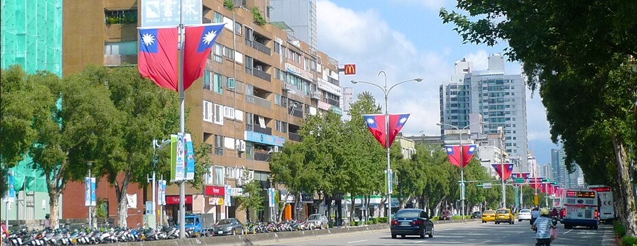 大安區 街景 國慶日 國旗（大刊頭）