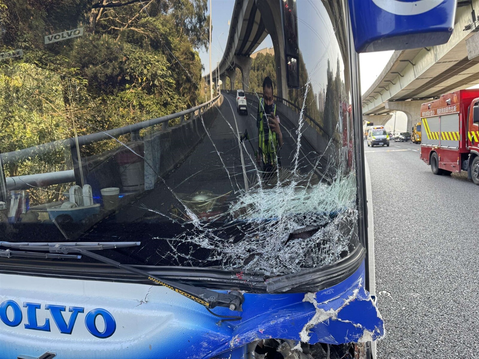 高速公路事故最常見的肇事因素就是未保持安全距離。圖:讀者提供