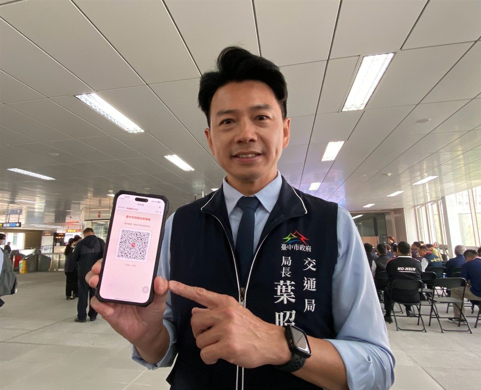 台中市3月21日起推出市民交通限定碼,用手機也能搭公車享雙十優惠。記者陳秋雲/攝影