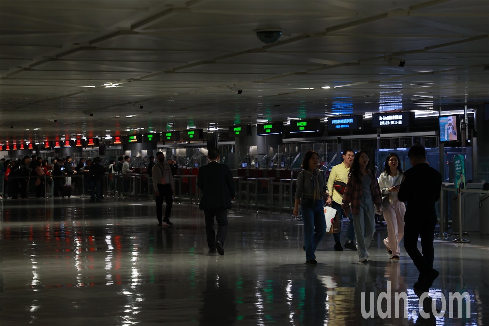 桃機二航廈今天停電,目前已恢復供電。記者黃仲明/攝影