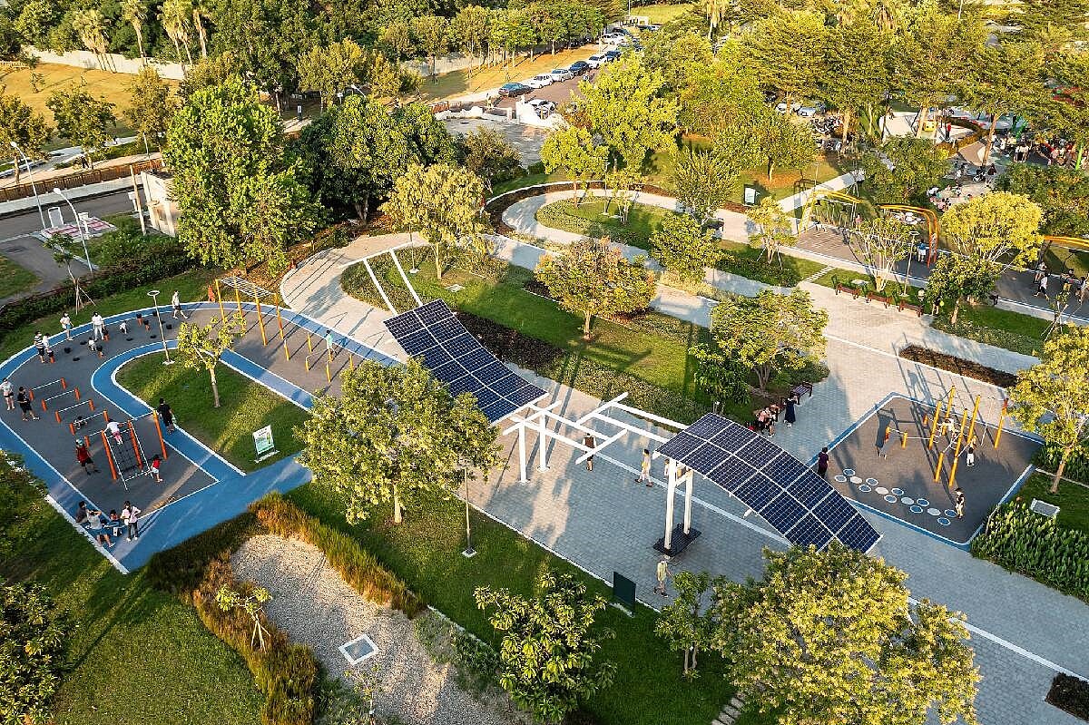 台中黎新公園啟用。圖/台中市建設局提供