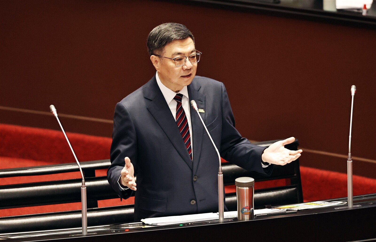 行政院長卓榮泰針對核能政策是否轉彎給出回應。記者杜建重／攝影 