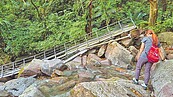 青山瀑布步道毀損　重建等明年