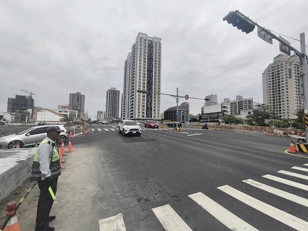 台南臨安橋便橋拆除管遷　北上車道建議提前改道。圖／台南市政府提供