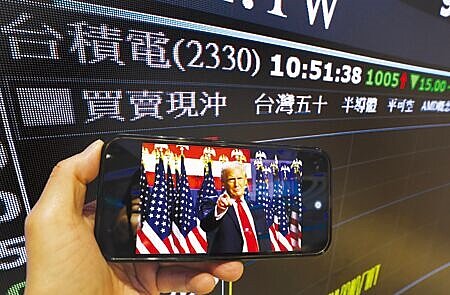 川普關稅戰2月發威,台美股市齊挫,三大政府基金2月小幅回吐117.32億元,累計前二月仍有1,216.2億元獲利。圖∕本報資料照片