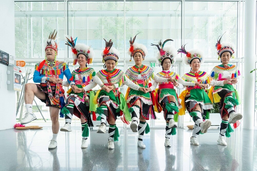 部落文化藝術團所帶來「祭的腳印」演出。圖:桃美館提供