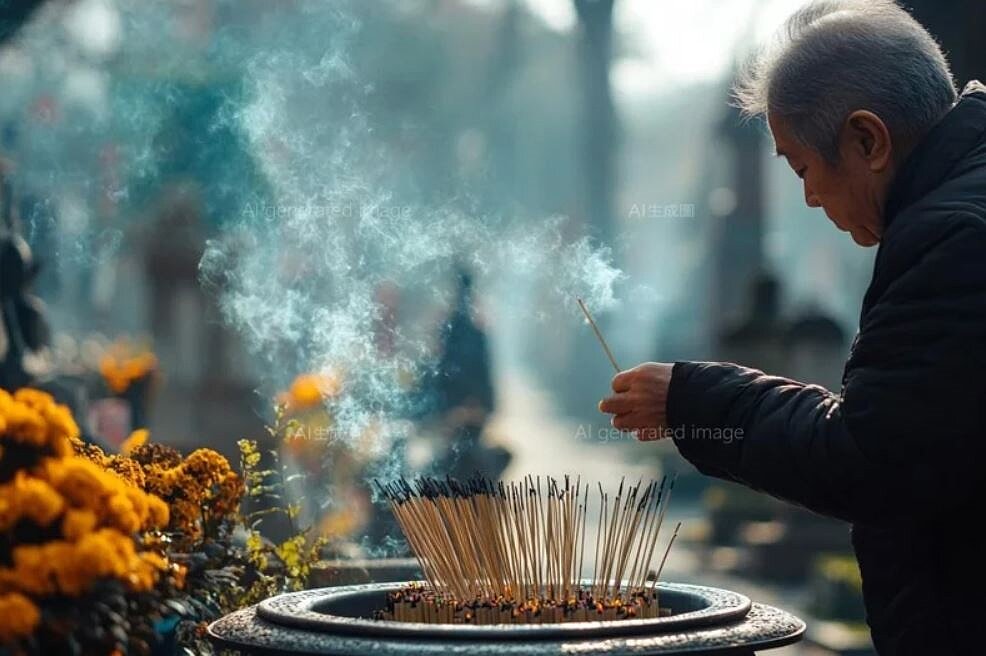 清明連假第一天,命理師楊登嵙分享清明節氣的民俗觀念。圖/AI生成