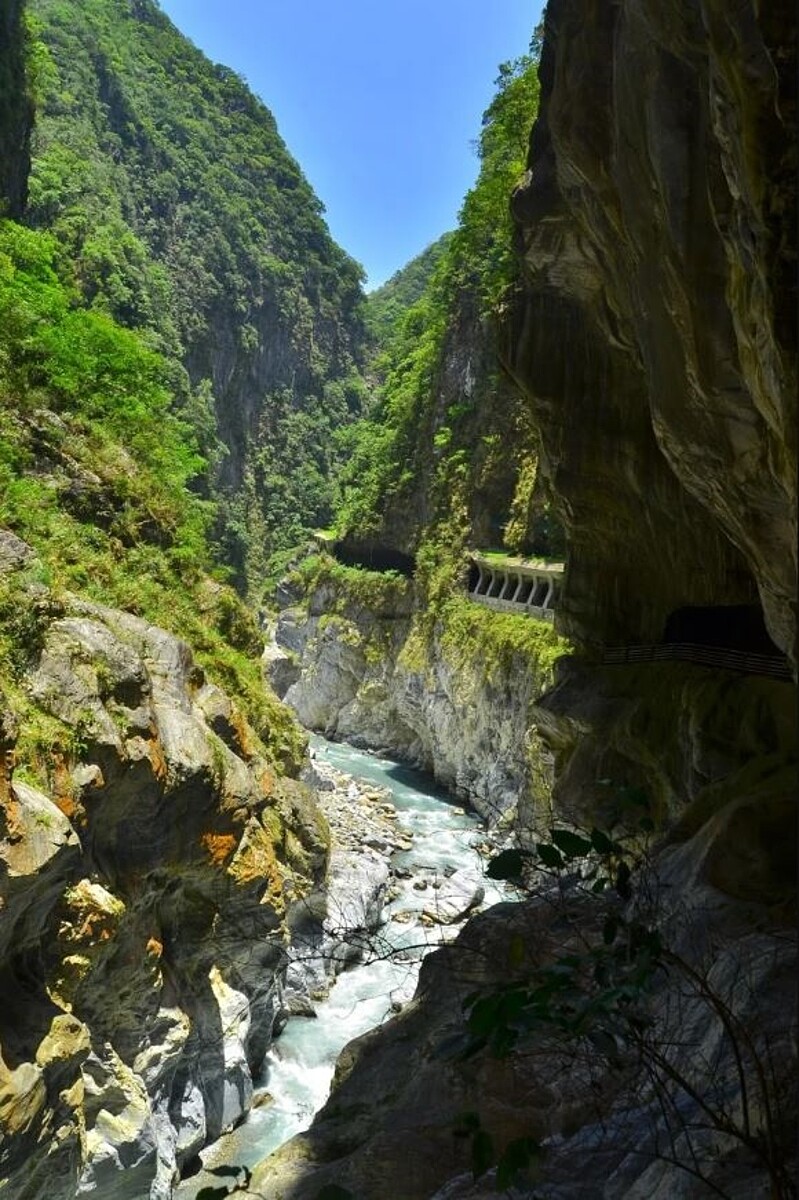 太魯閣峽谷九曲洞震災前自然美景。圖/內政部提供
