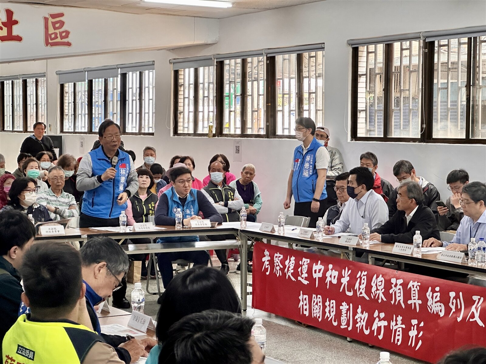 國民黨立委林德福今召集相關部會,考察捷運中和光復線預算編列情況。記者劉懿萱/攝影