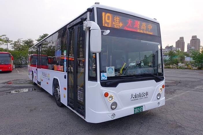 台南市區公車路網重整，「19路」公車即起增班。圖／台南市交通局提供