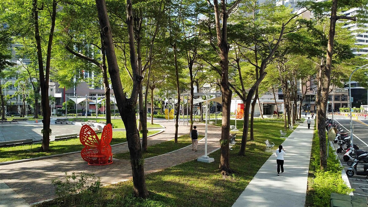 高雄盛興公園華麗轉身。圖/高雄市公園處提供