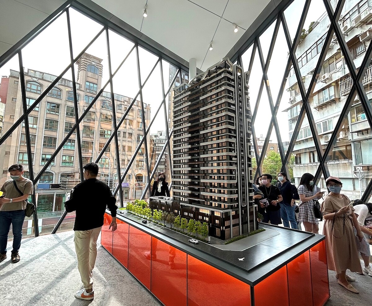 台北市大安區危老重建案「鑄慕RADIUM ONE」。圖/好房網News記者蔡佩蓉攝影