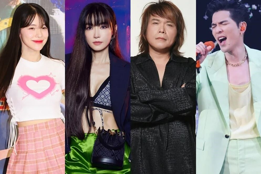 每年農曆春節假期前,各大科技大廠的尾牙常常是眾人注目的焦點,各家企業也紛紛砸重金邀請大咖藝人到場助陣,犒賞員工一年來的辛勞。圖由左至右分別為李多慧、謝金燕、伍佰、蕭敬騰。 圖/摘自李多慧IG、謝金燕IG、月光音樂提供、報系資料照