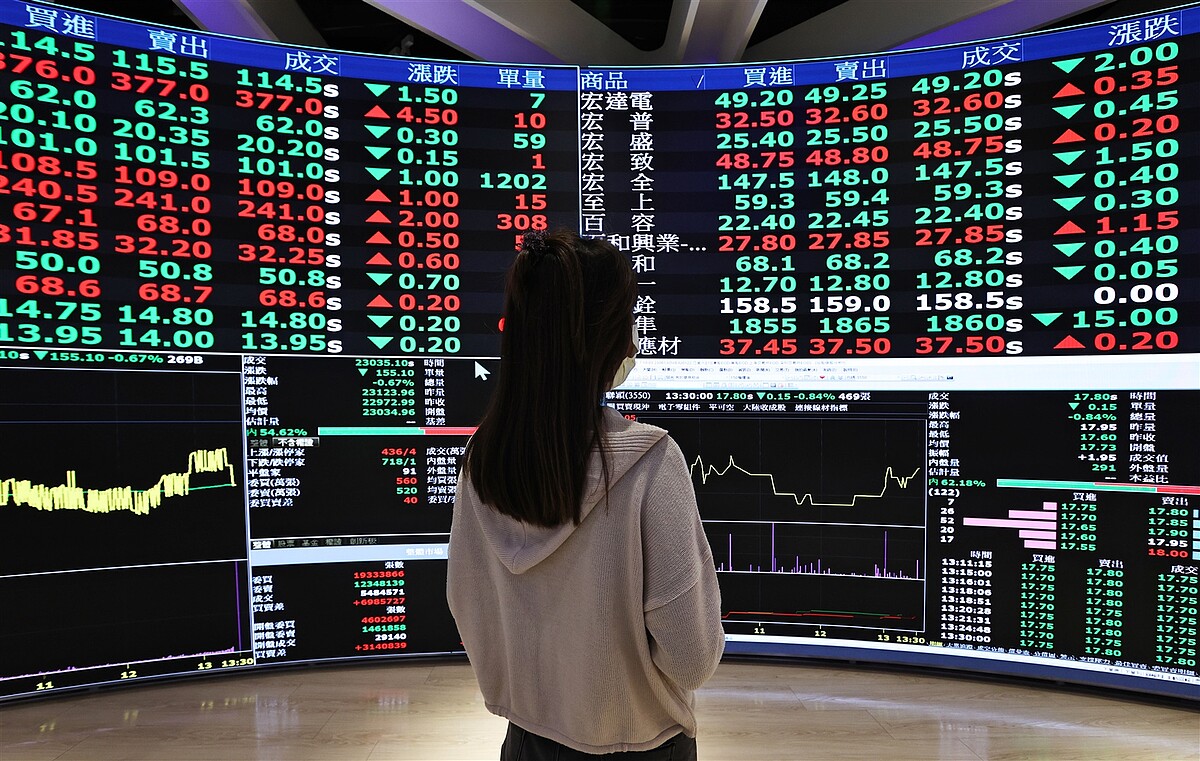 二○二四年台股昨封關,以史上最高封關指數二萬三○三五點作收,全年大漲五一○四點,其中光台積電就貢獻超過三千八百點漲點。記者杜建重/攝影