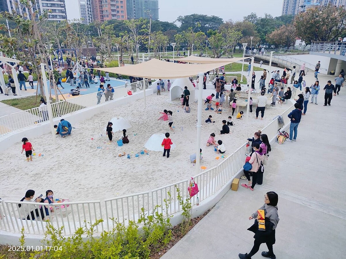 楠梓藍田公園啟用。圖／高雄市公園處提供