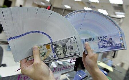 2024年底台灣外匯存底5,766.77億美元,躍居全球第四位。圖∕本報資料照片