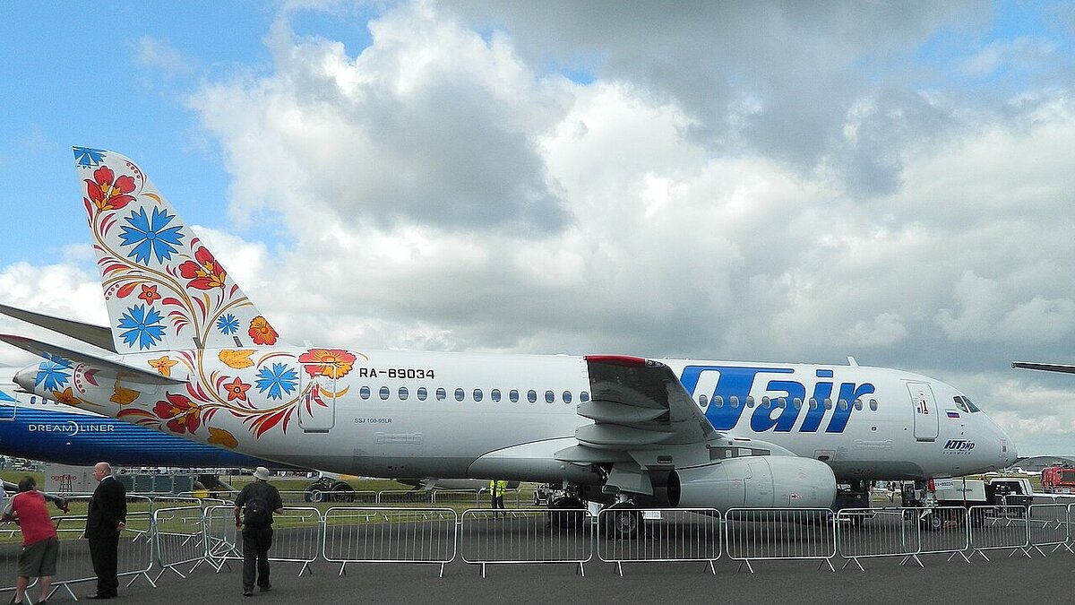 俄羅斯烏塔航空一架波音737-800型飛機在莫斯科郊外的伏努科沃機場降落。非當事飛機。示意圖/維基百科