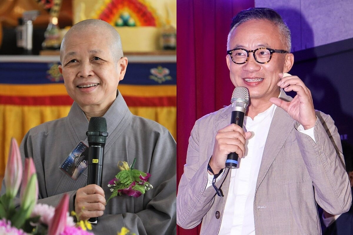 釋昭慧與許常德隔空互槓。圖/摘自臉書、報系資料照