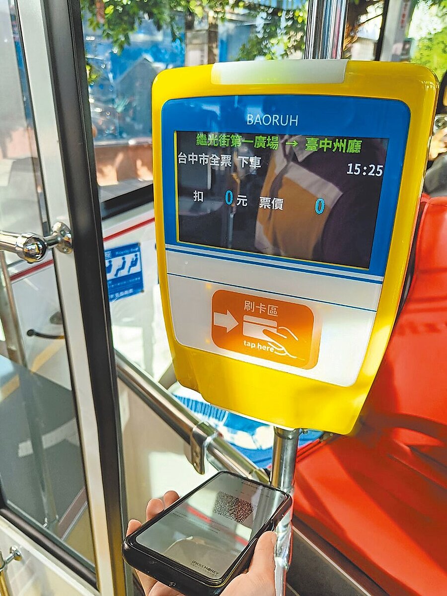 台中市府推動市民卡虛擬電子票證，目前進入測試階段，屆時「Taichung go」APP將會進行整併。（台中市府提供）