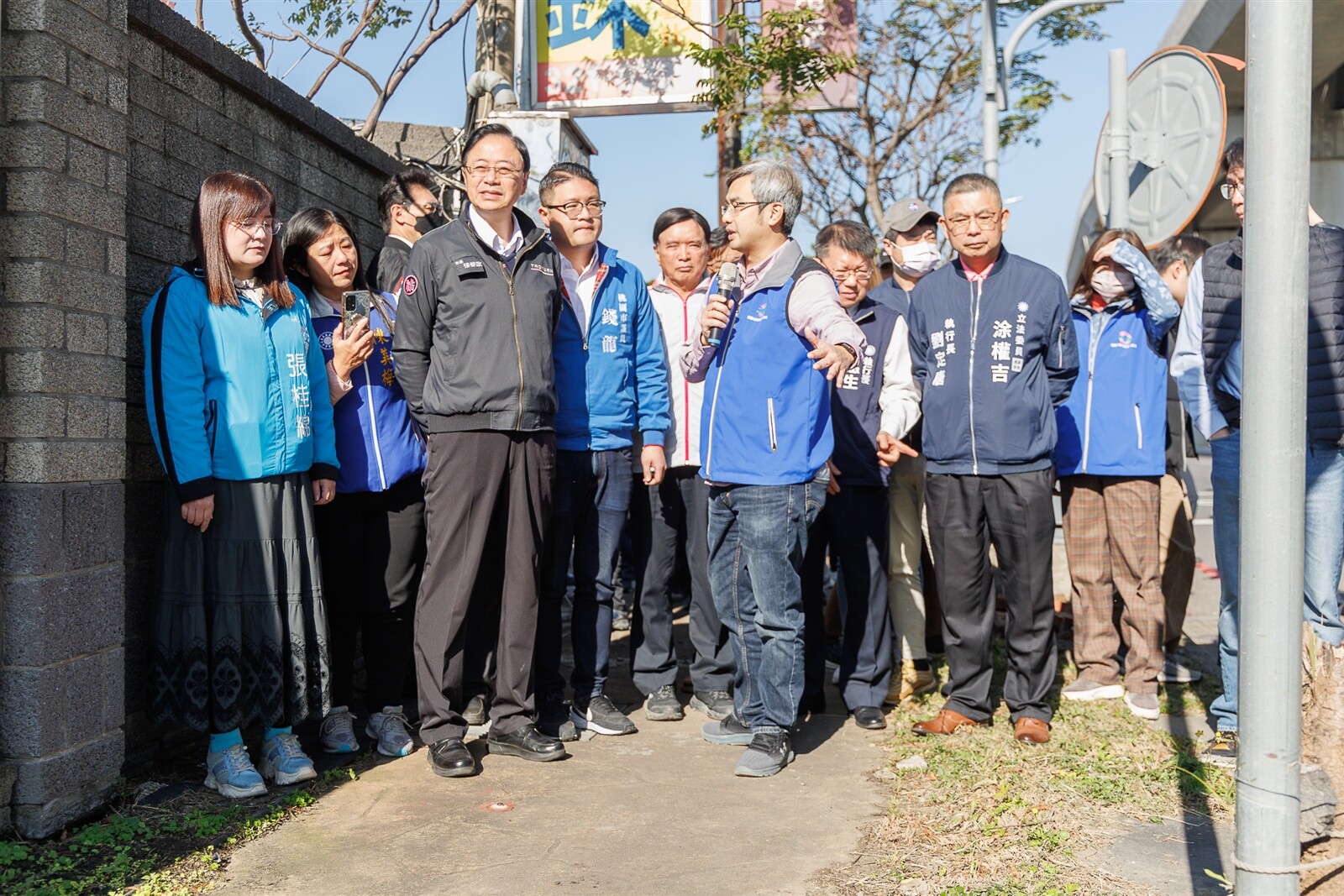 桃園市長張善政視察捷運綠線周邊人本環境改善計畫。圖：捷工局提供