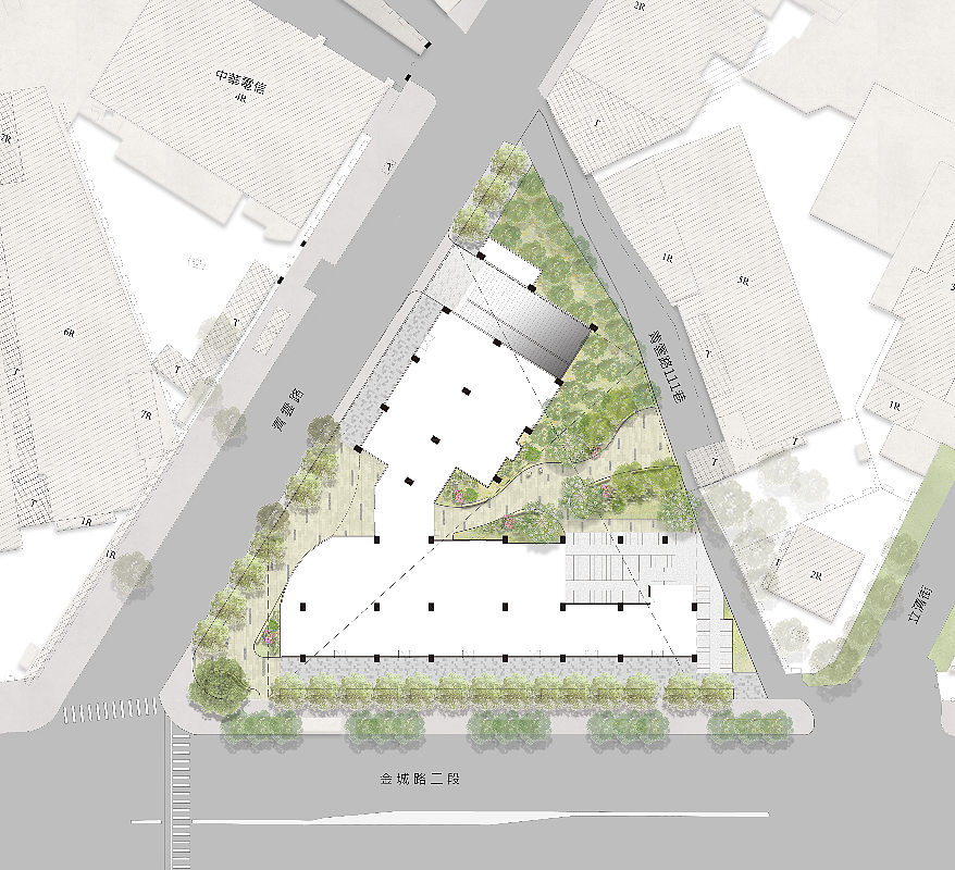 土城板院段基地未來空間配置示意圖。圖／新北城鄉局提供