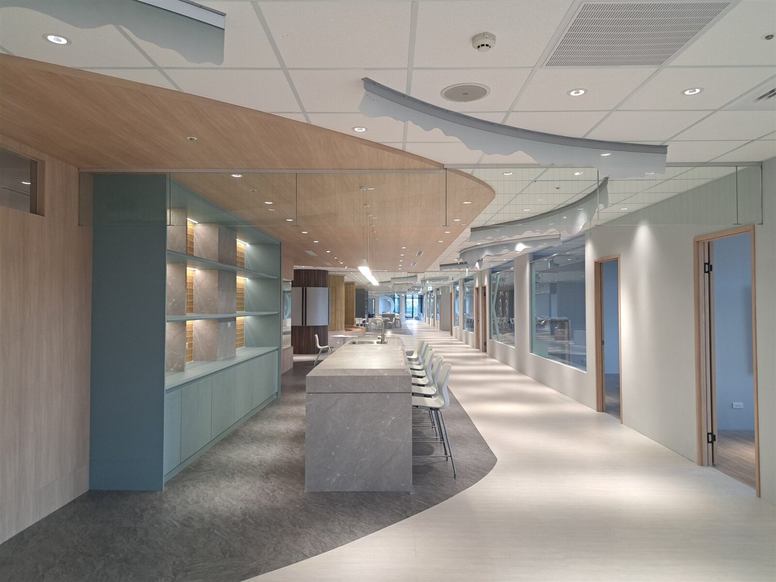 A8產業加速器加速器長廊。圖:青年局提供