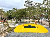 烏日區榮泉公園全新升級　原木自然遊戲場正式登場