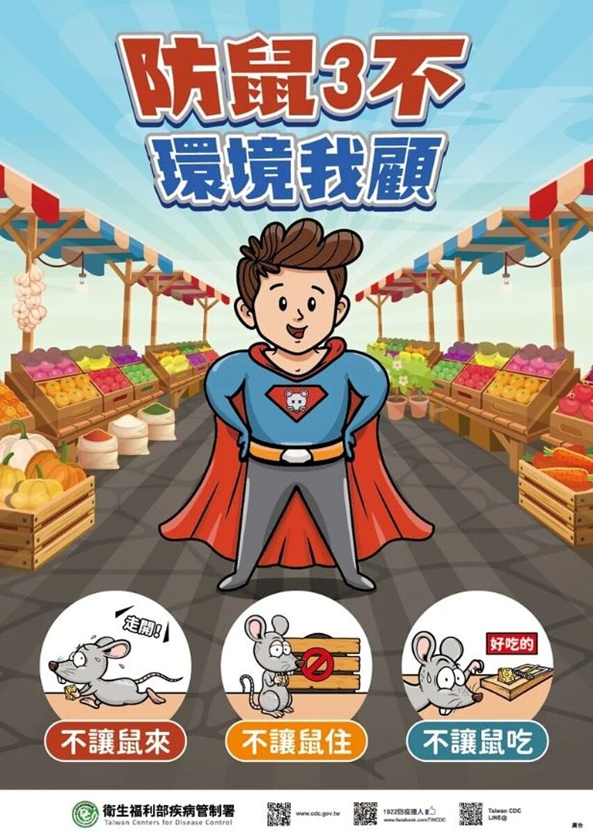 我國出現今年首例漢他病毒症候群,漢他病毒由老鼠引起,民眾平常要如何避免、預防。圖/疾管署提供