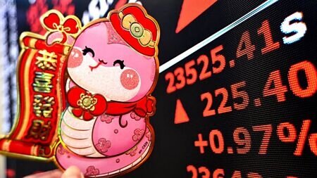 
金龍年台股完美封關，國內外法人預估金蛇年上漲機率達8成。圖∕顏謙隆
