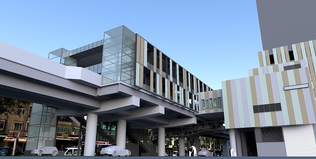 三鶯線站站綠建築，圖為LB12鶯桃福德站。圖／新北市捷運局提供