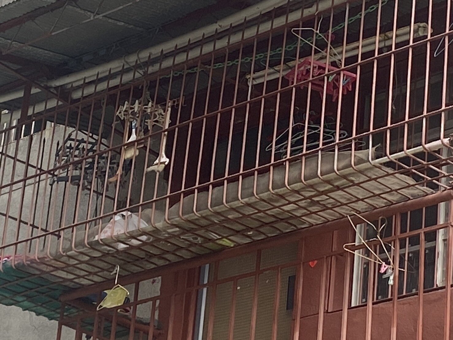 有鄰居則透露涉殺害分屍3名老婦的張介宗住家陽台原本是裸露的水泥,但過年前,張卻突然將陽台漆成朱紅色,現在發生殺人又分屍,陽台塗漆的舉動看來相當怪異;陽台欄杆上掛著刷子和油漆桶。記者石秀華/攝影